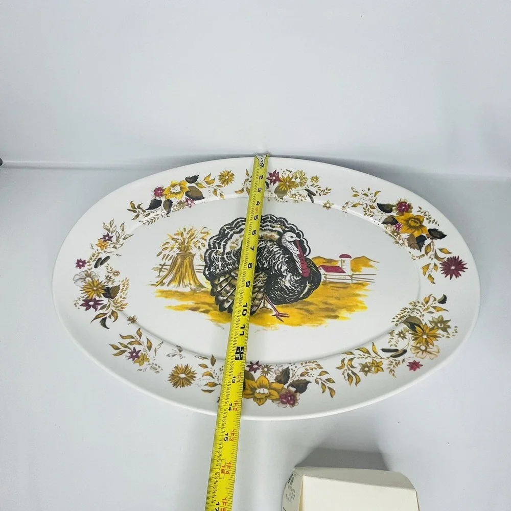 Vintage Apollo Ware Melmac By‎ Alexander Barna Turkey Day Thanksgiving Platter